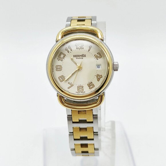 Hermes Watch PU2.240 23mm Women's Yellows X Gold 360-082325 - Picture 1 of 9